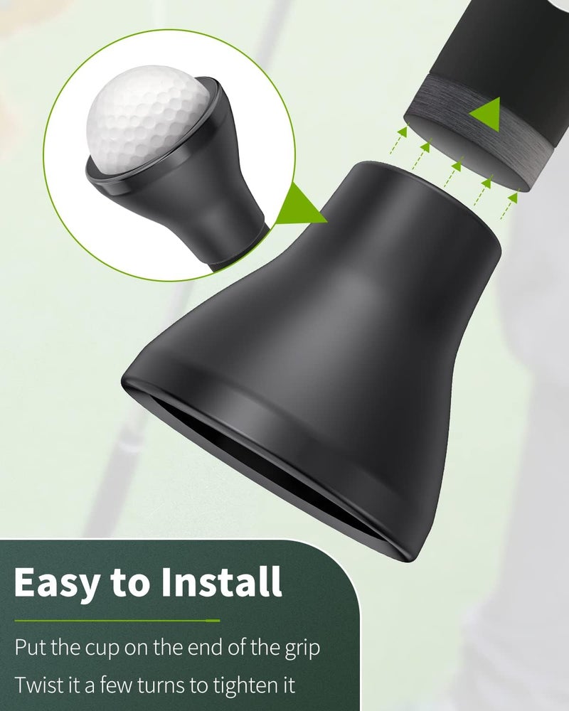 GreenHaven Golf Ball Retriever Grabber for Putters Golf Pick-up Portable Grip Sucker Tool Back Saver for Golfers，3-4 Pack - Image 5